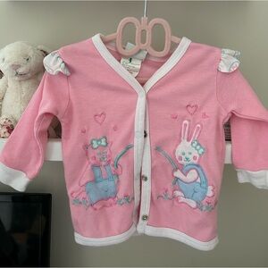 Vintage Easter Baby Button Up Top